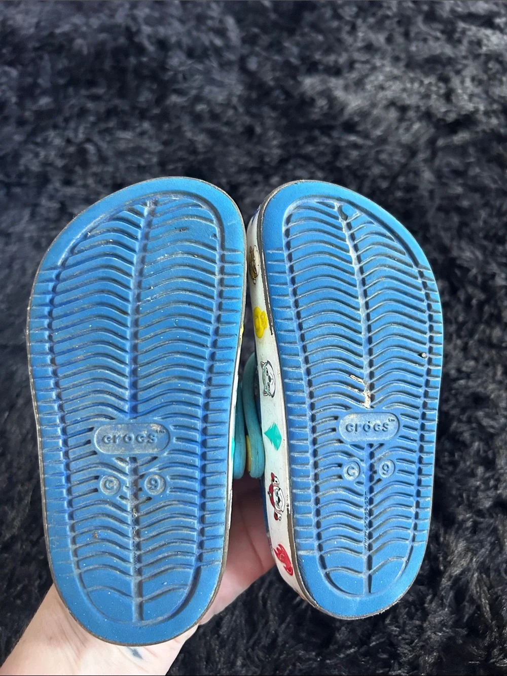 CROCS Blue Kids Paw Patrol Clog Sandals with Teal Strap